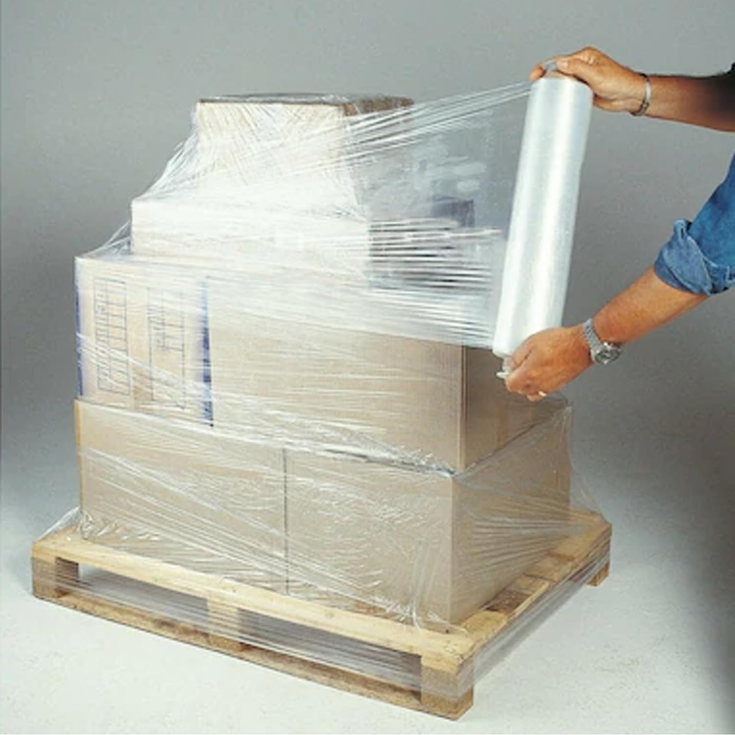 TRENDIKRAFT 12 inch x 200 mtrs Transperant Packaging Wrapping Material Multipurpose Packing Wrap Roll for Shipping (Pack of 1) 2
