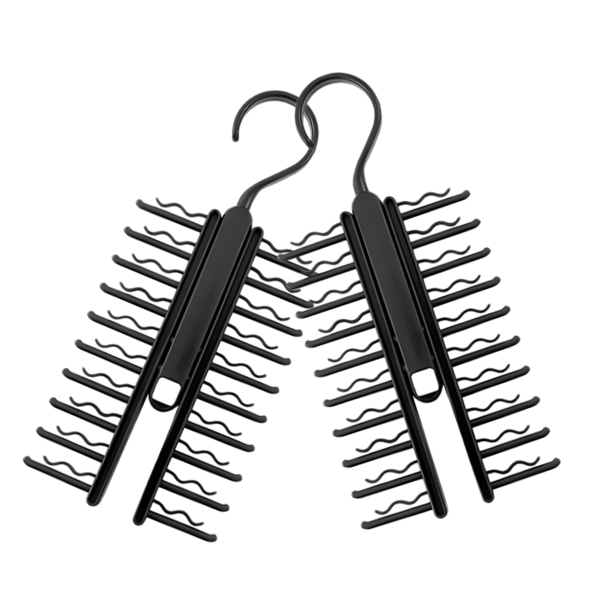 Cabilock 1set Belt Rack Multi Functional Tie Hanger for Closet Organization Scarf Organizer with Strong Bearing Capacity for Home Retail Spaces 2pcs