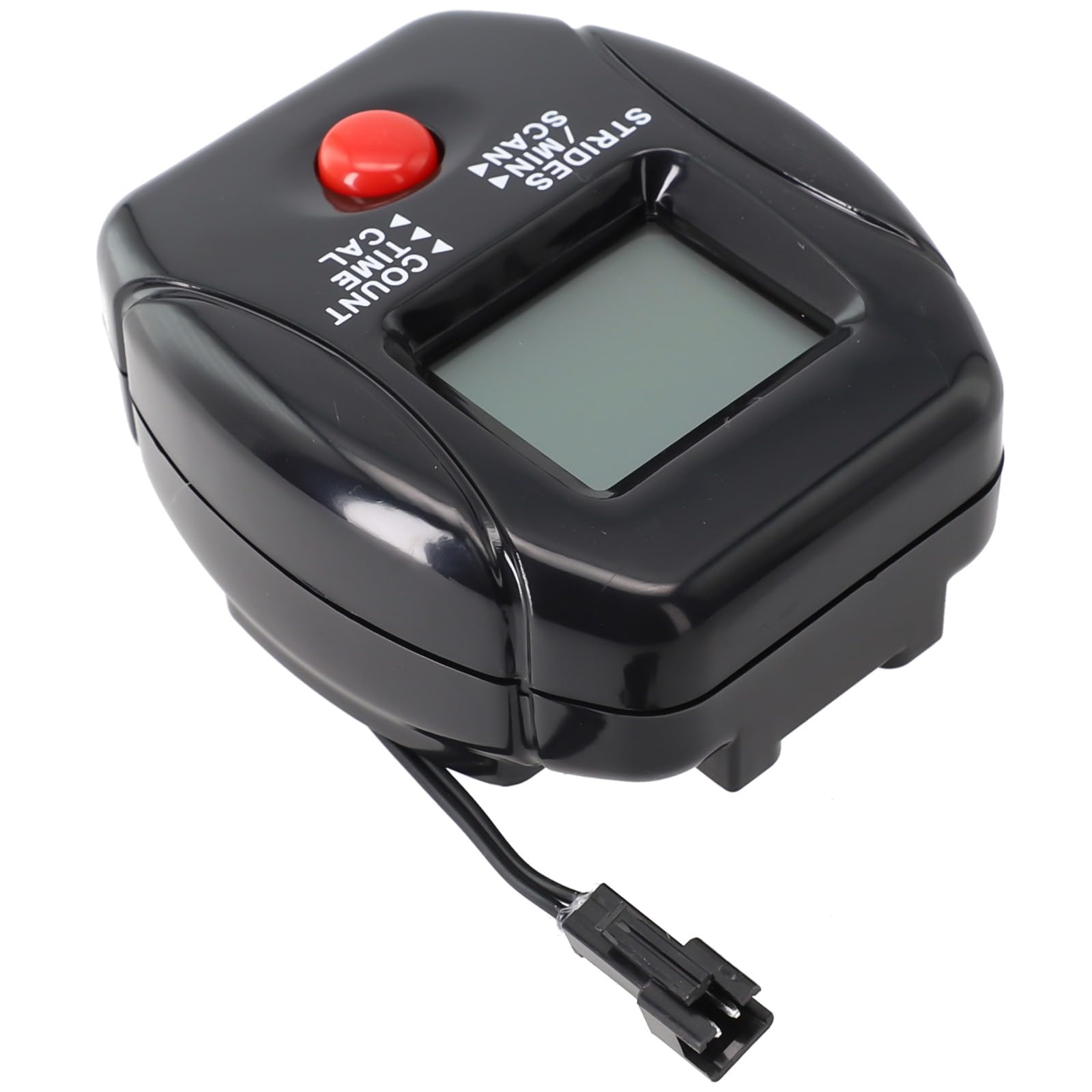 Rowing Machine Stepper Counter LCD Display Monitor per attrezzature fitness, conta tempo, velocità, distanza, calorie, 2 batterie AA, nero