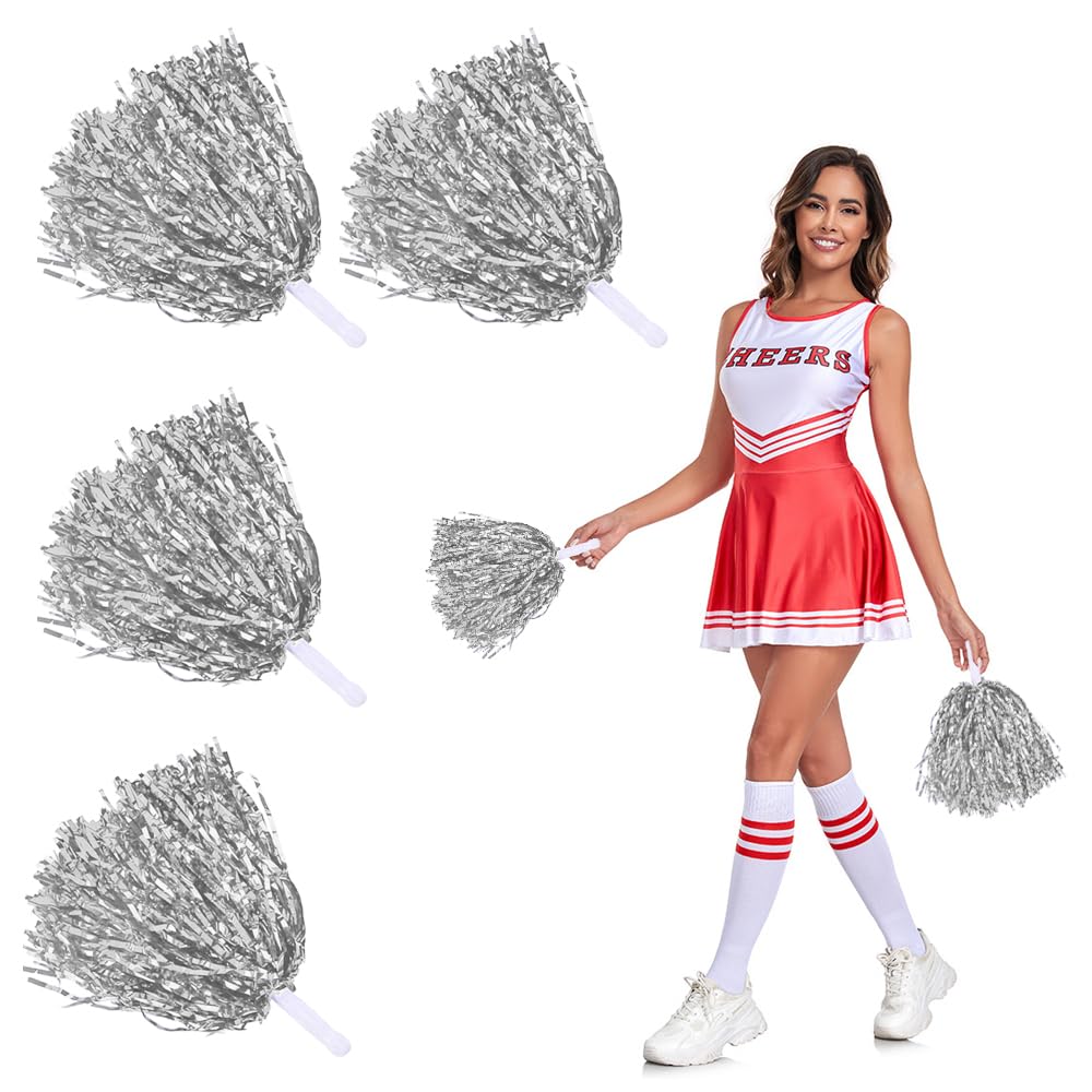 Pon Pon Cheerleader 4 Pezzi - Pompon Professionali Con Manici Antiscivolo, Per Sport E Feste - Foto 14