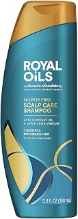 Head & Shoulders Royal Oils Anti-Dandruff Shampoo for Curly & Coily Hair - Sulfate-Free, Coconut Oil & Apple Cider Vinegar, 12.8 fl oz