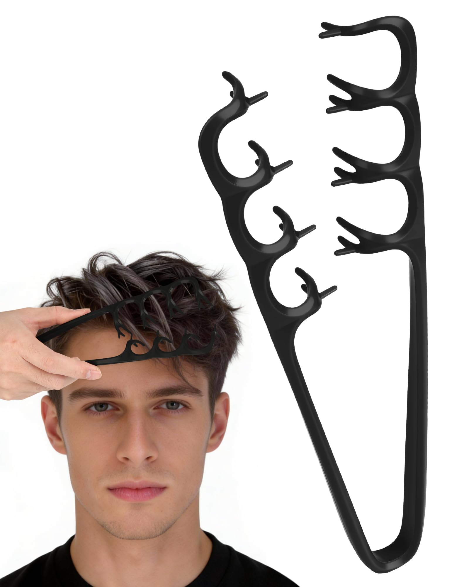 lulir Lockenkamm Textur Kamm – Volumen Lockenkamm, Styling Kamm Locken für Haarwurzeln Bangs, mit Styling Zahnkamm für Pflege Volumen,Upgraded Texture Comb für Männer & Frauen zum Haare Stylen