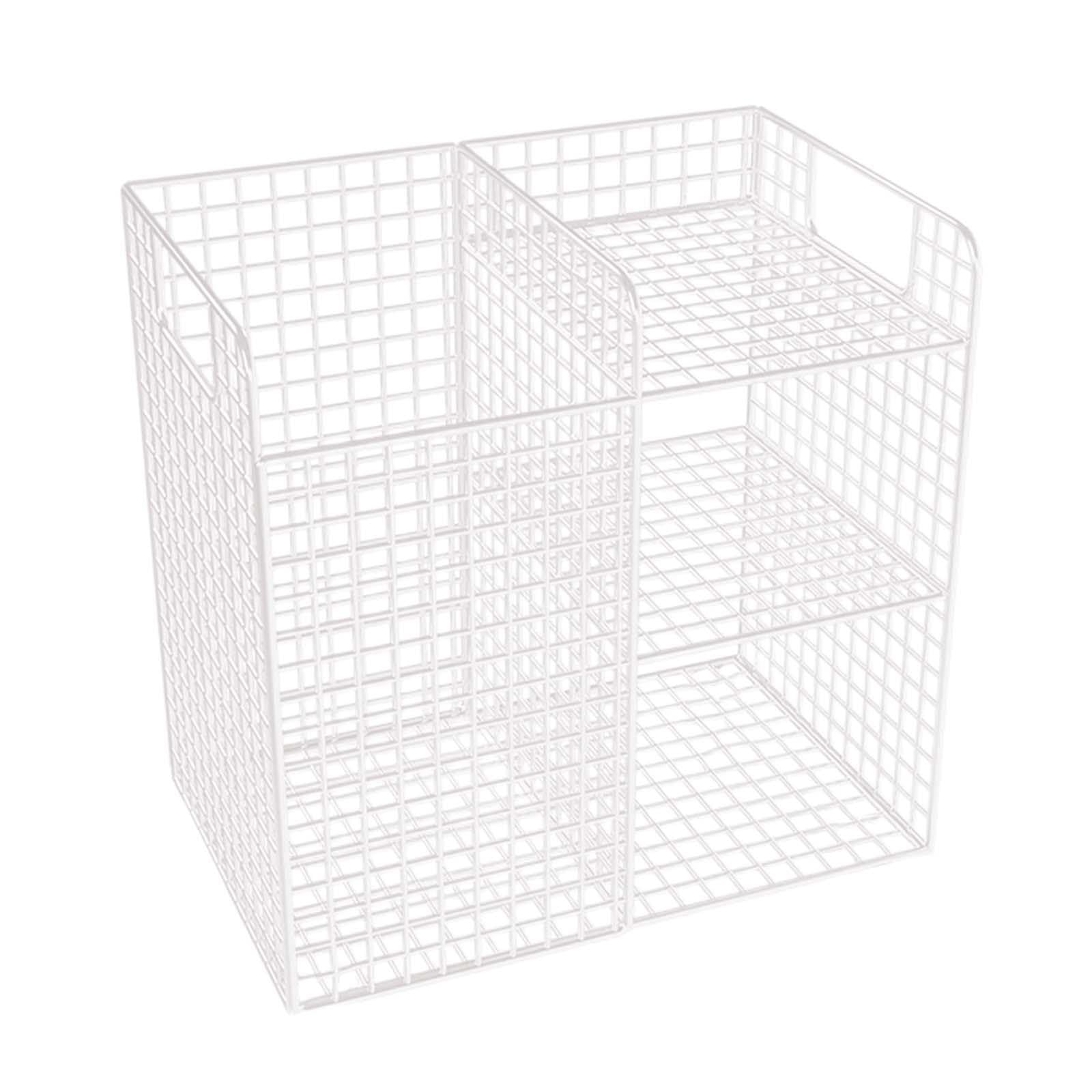 ATORSE Yoga Mat Storage Rack Iron Corner Shelf Yoga Block Workout Equipment Storage White-image-37