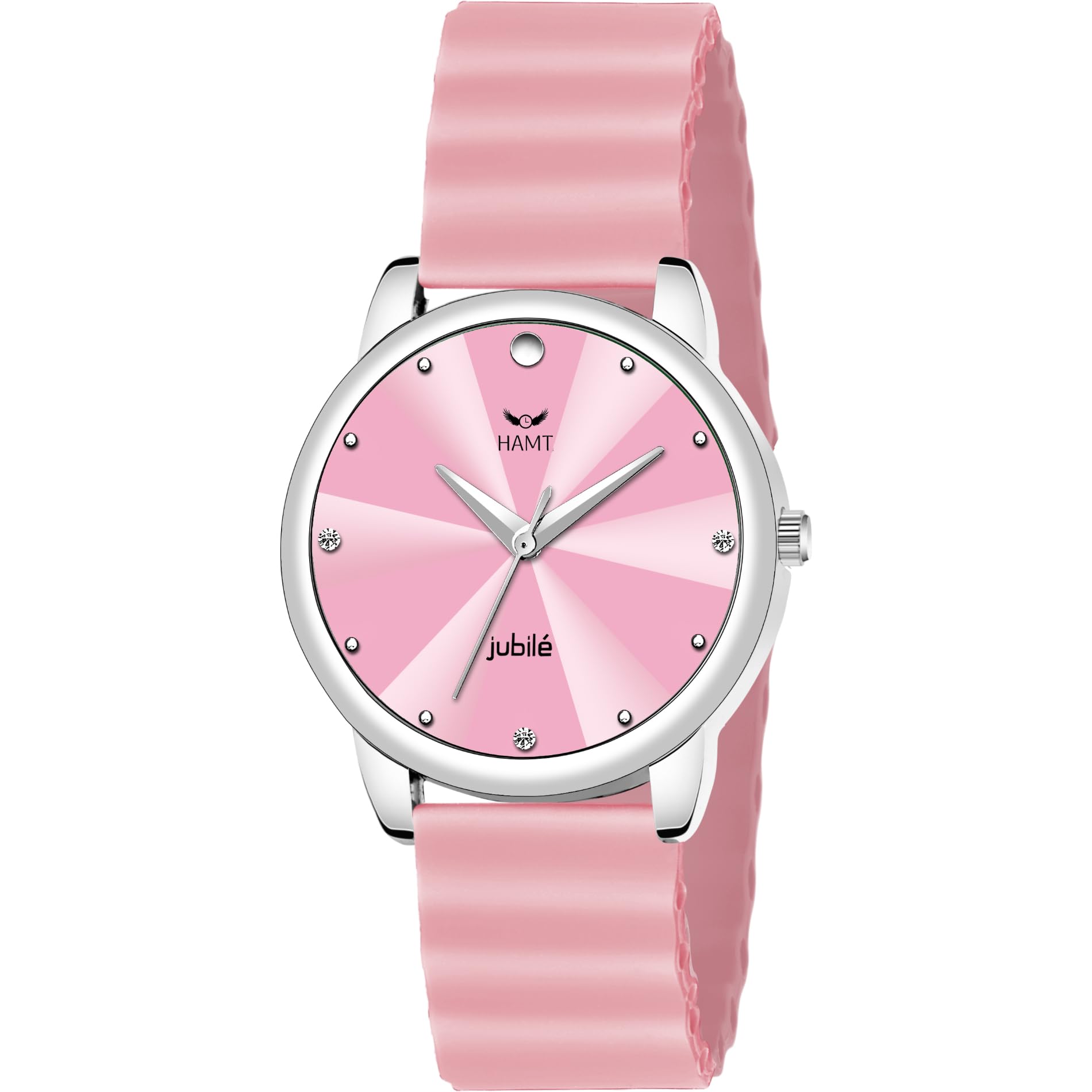 hamt Ocean Silicone Strap Analogue Watch for Women-HT-LR014 (Pink) (B0CN6JFWC1) Amazon Price History, Amazon Price Tracker