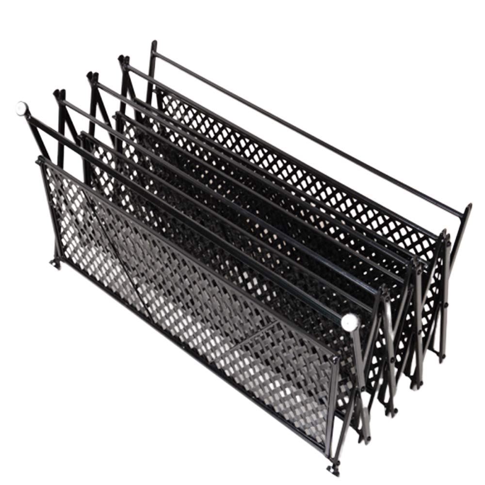 POLGDW Foldable Shoe Rack Multi Layer Metal Shoe nizer Easy Tool Free Assembly Sturdy White Entryway Storage Solution for Home