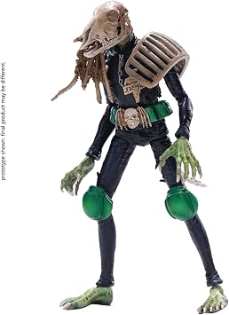 Hiya Toys Judge Dredd Judge Mortis PX 118 Scale Exquisite Mini Action Figure, Multicolor