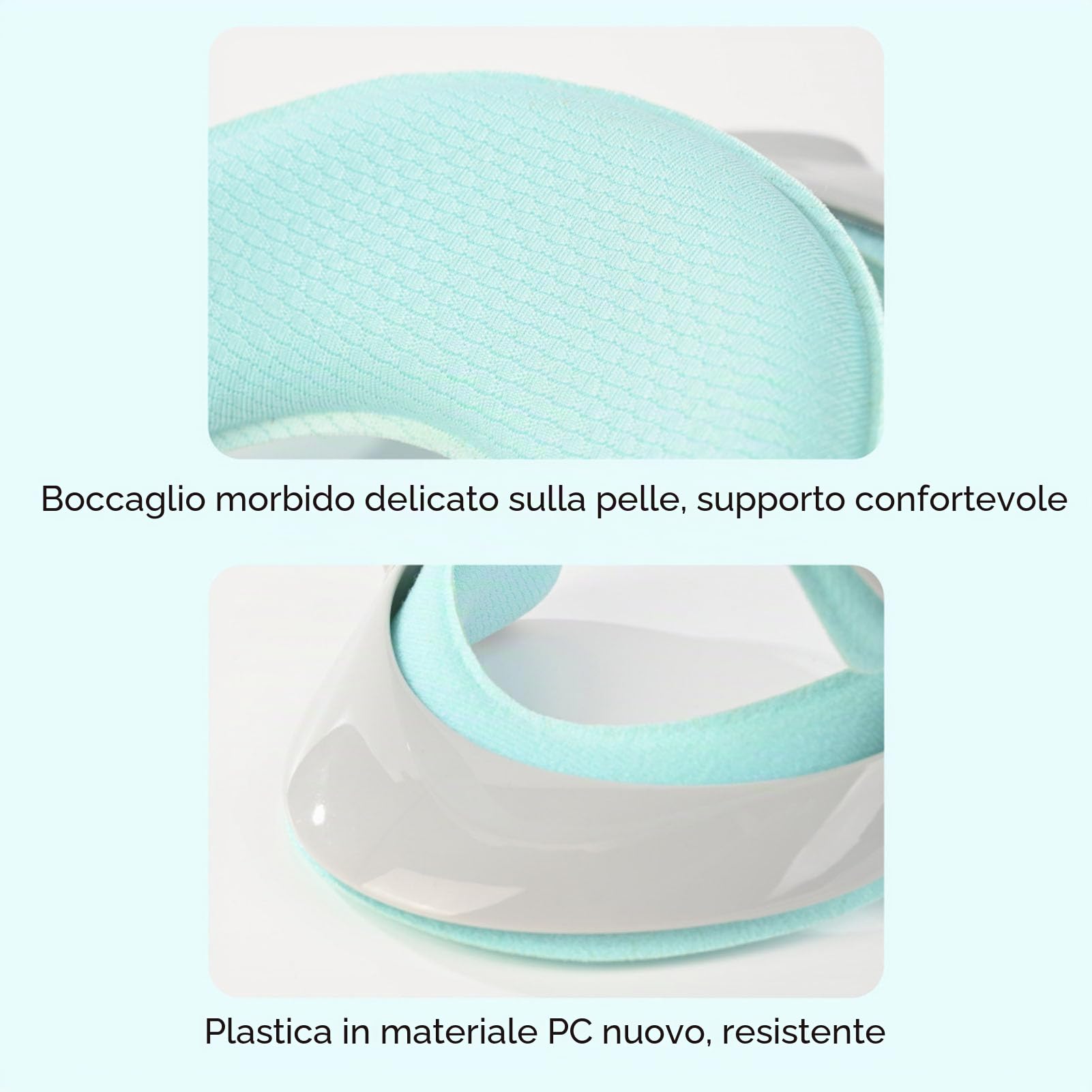 Supporto Al Collo Regolabile Braccia per Collo per Correzione della Postura Barella a Collo Regolabile a 360 Gradi con Tessuto Traspirante per gli Studenti degli Impiegati