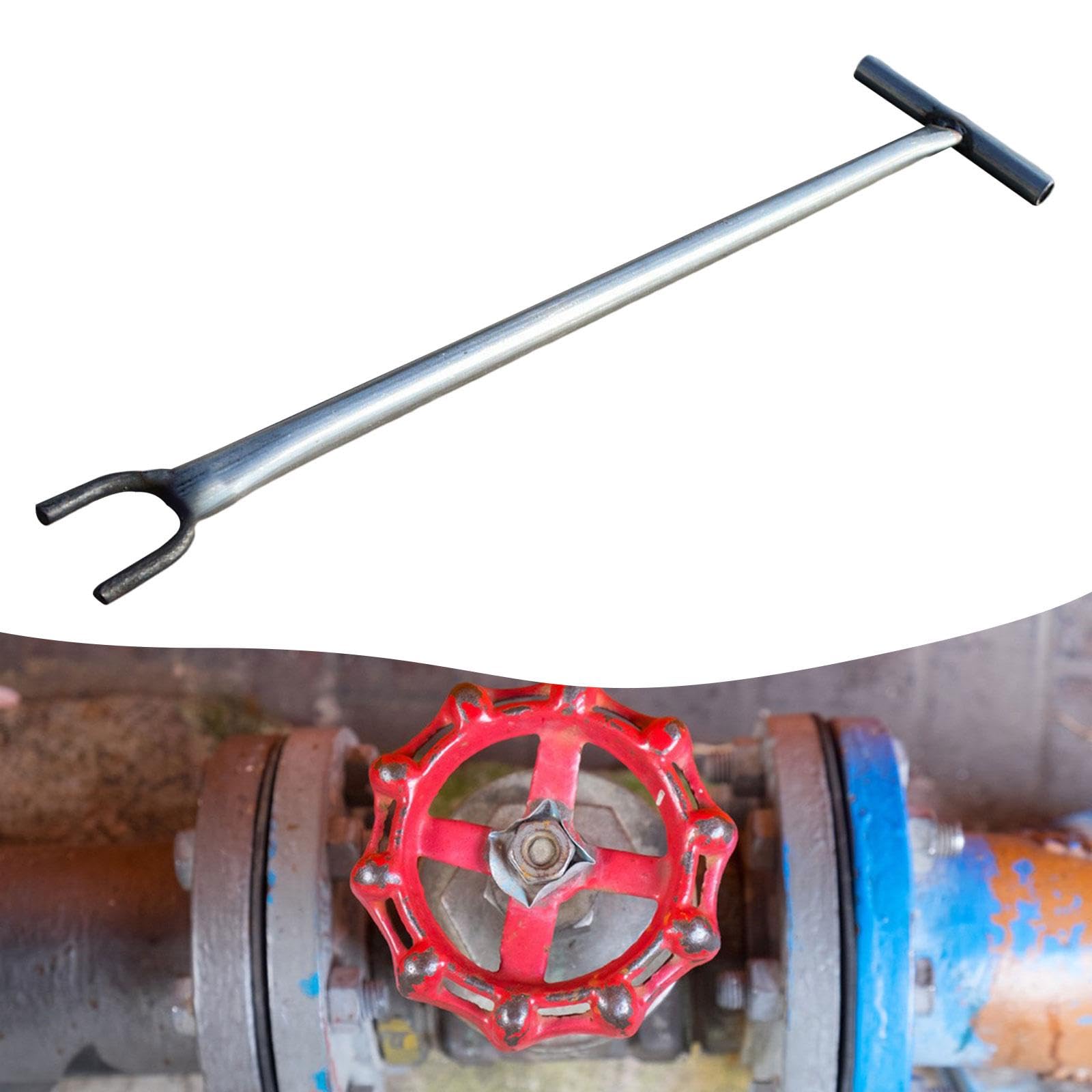 predolo Llave de Válvula de Medidor de Agua, Herramienta Manual Ergonómica, Práctica, Resistente, Herramienta de Apertura de Válvula de Plomería, Llave de Cie, Apertura de 5cm