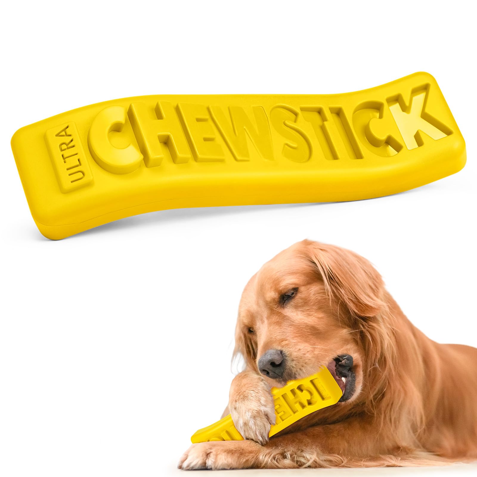 Moonorange Dog Chew Stick Toy,Interactive Treat Dispensing Puppy Toys,Durable Safe Rubber Teeth Clean Dog Puzzle Slow Feeder for Aggressive Chewers