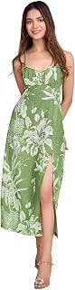 MODIVAA Women Pure Cotton Printed A-Line Dress | Floral Summer Midi Dress | Casual Office Wear Lightweight Dress for Women... Price In India