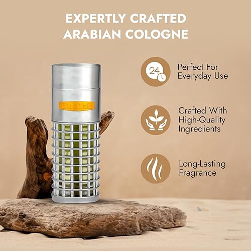 Miniatura 4 de Al Haramain Sheikh - Colonia para hombres - Perfume de larga duración - Perfume árabe para hombres - Colonia árabe para hombres - Fragancia floral y