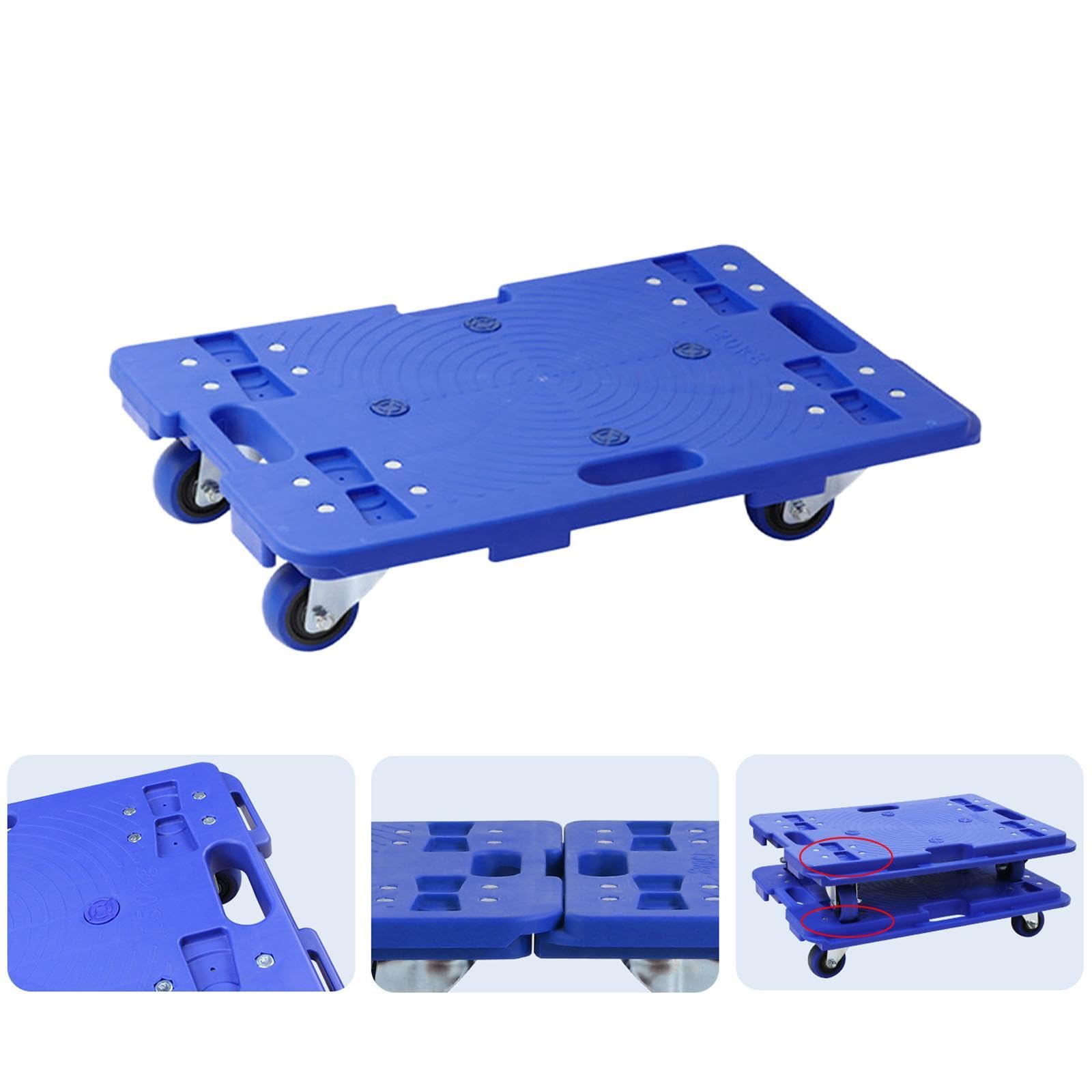 Carrito de Transporte para Muebles con Capacidad de 330 LB Y Cuatro Ruedas