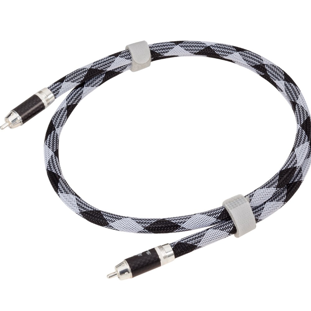 Fiocco HF001ASC argento Radon Baoaco Ustic 10 millimetri cavo coassiale RCA maschio 2M