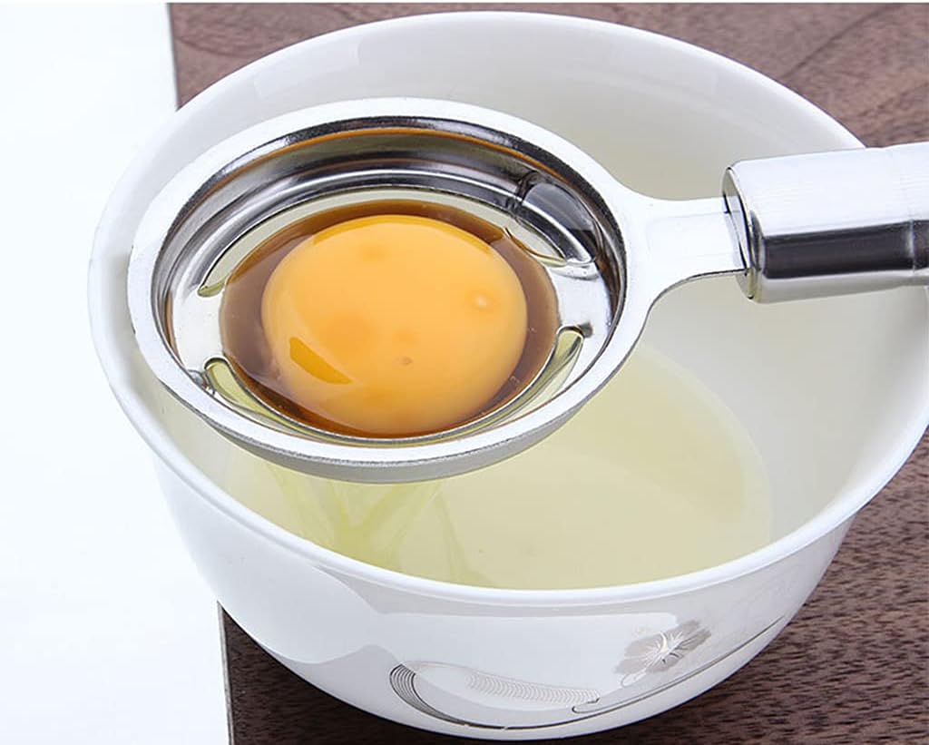Egg Yolk White Separator Separates Stainless Steel Sieve Kitchen Tool Utensil