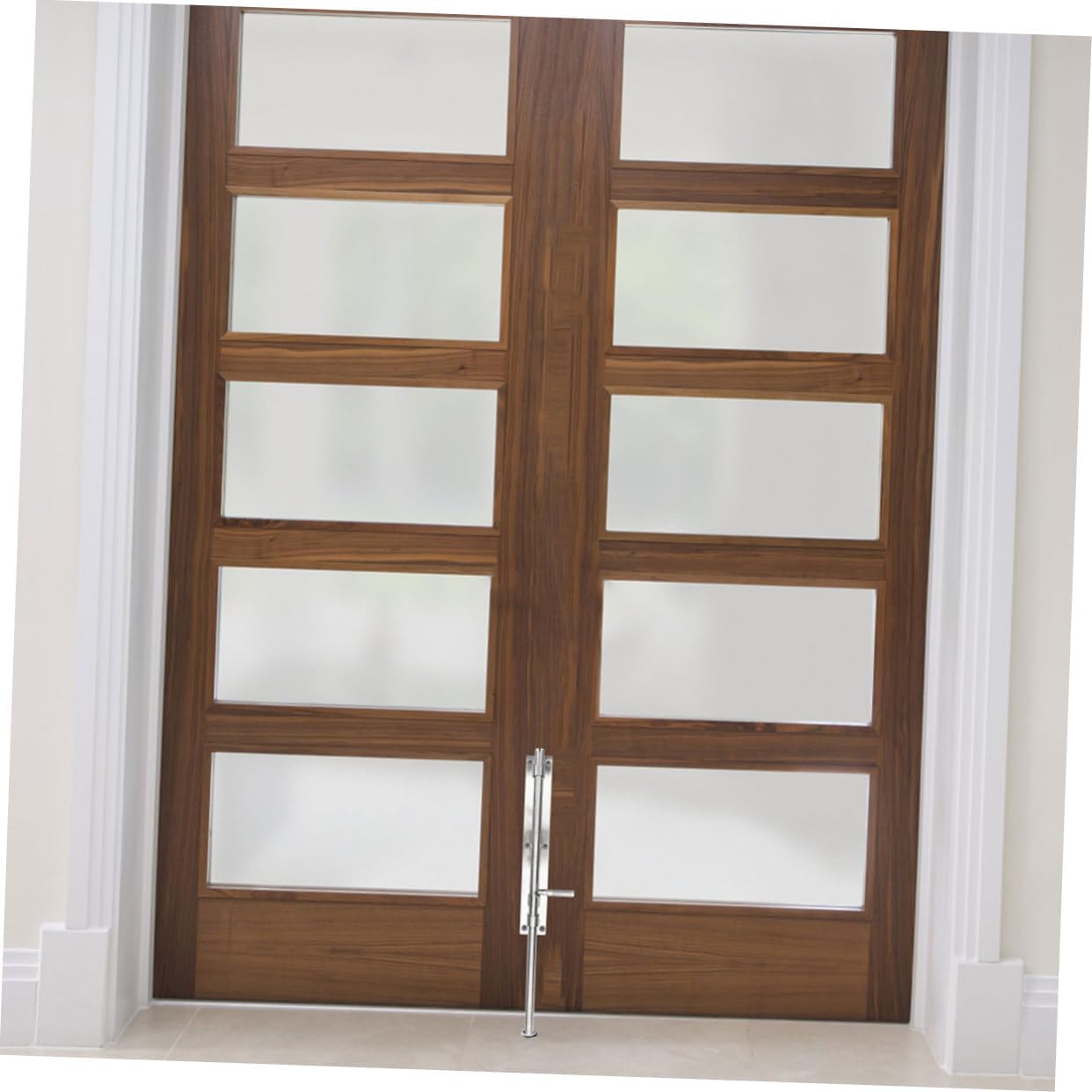 Mikikit 2pcs Heavy Duty Stainless Steel Door Bolt Gate Lock for Double Doors Gate Ground Latch Extra Security Locks