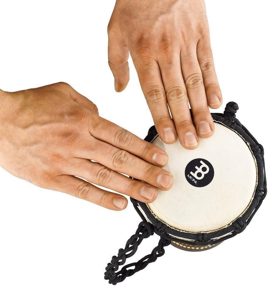 Miniatura 6 de Mini tambor de mano Djembe para decoración de habitaciones - NO HECHO EN CHINA - Madera de caoba pintada a mano, 2 años de garantía