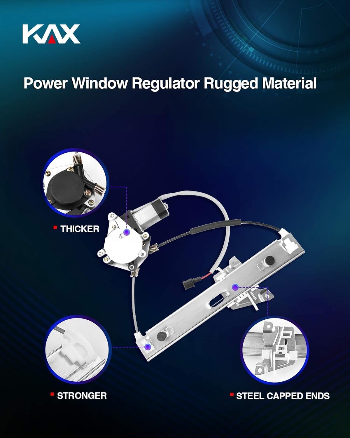 KAX 751-713 Power Window Motor and Regulator Assembly Rear Right Passenger Side Original Equipment Replacement Compatible with Escape 2008-2012, Mariner 2008-2011, Tribute 2008-2011