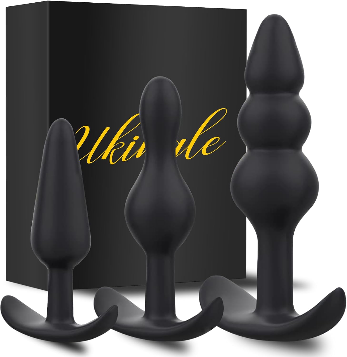 Juego de 3 plugs anales en tamaños diferentes Ukingle por sólo 14,99€ ¡¡25% de descuento!!