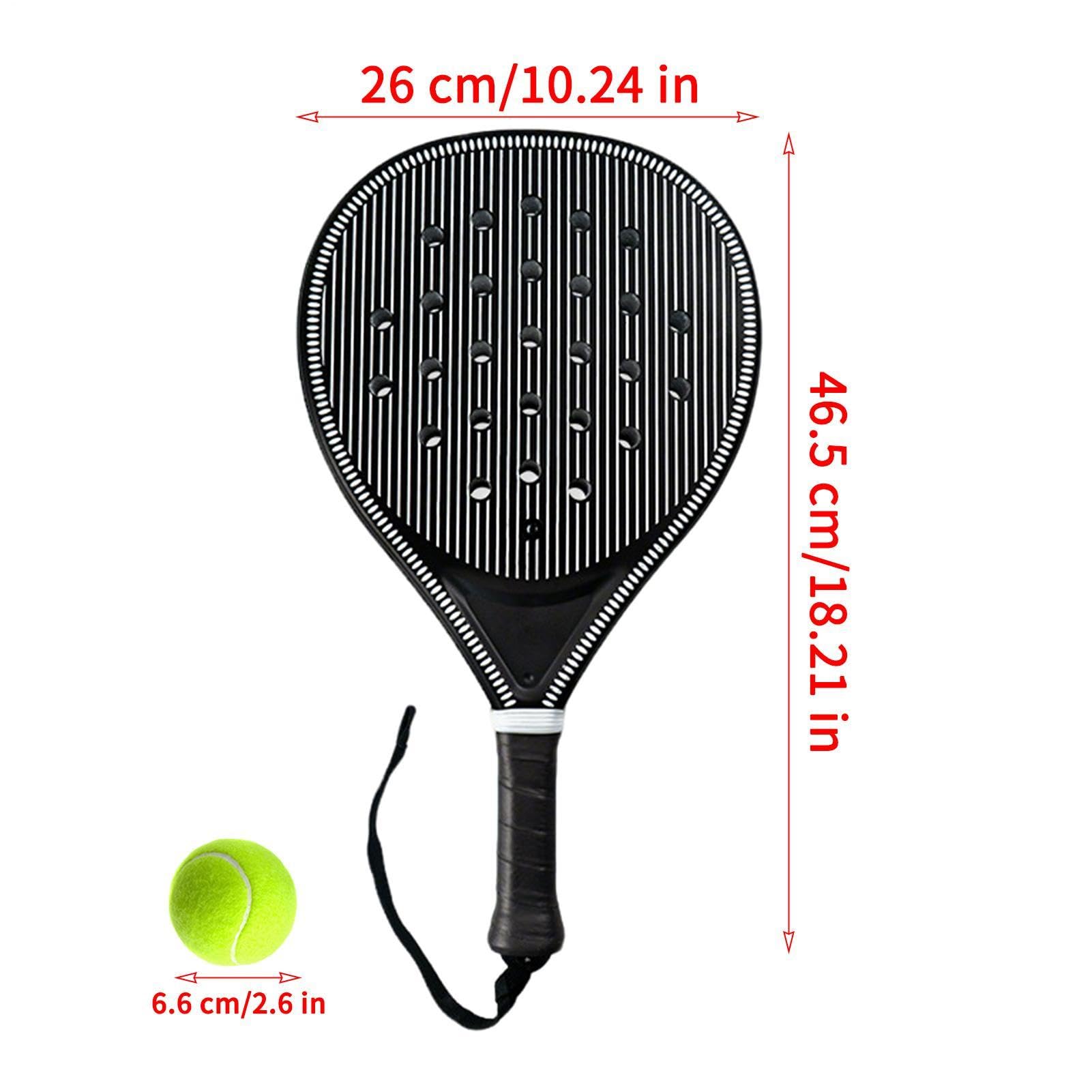 Paletas de Pickleball de fibra de carbono, ligeras, antideslizantes, portab | Juego de raquetas de tenis para mujeres, hombres, adultos, juegos deportivos, playa, parque, jardín, escuela, al aire libre