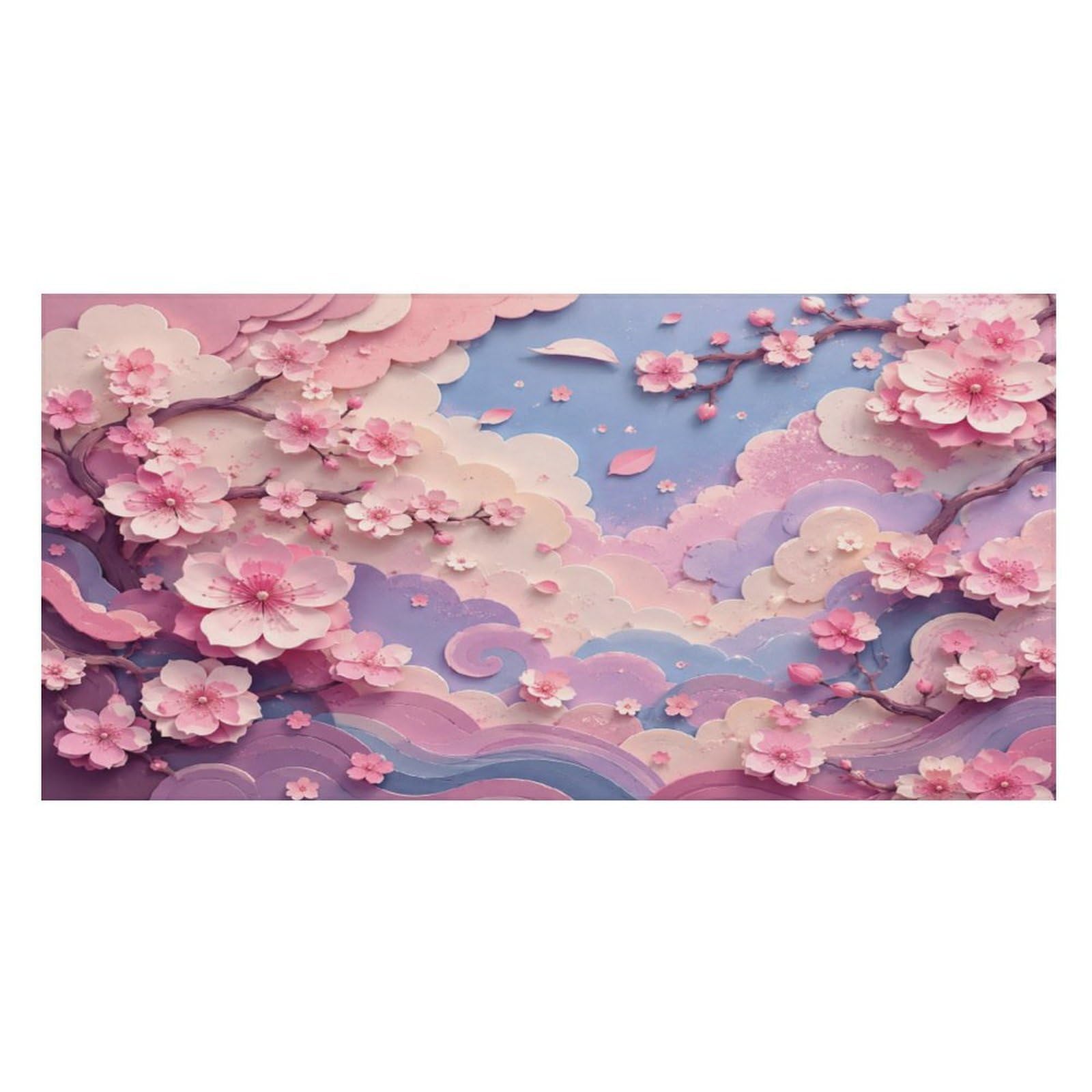 Anceky Cherry Blossom Cloud Sky Oversized Beach Towel Quick Dry Sand Free Microfiber Travel Towel Lightweight Multi Purpose Beach Blanket Pool Gym Bath Towel 63x31 in