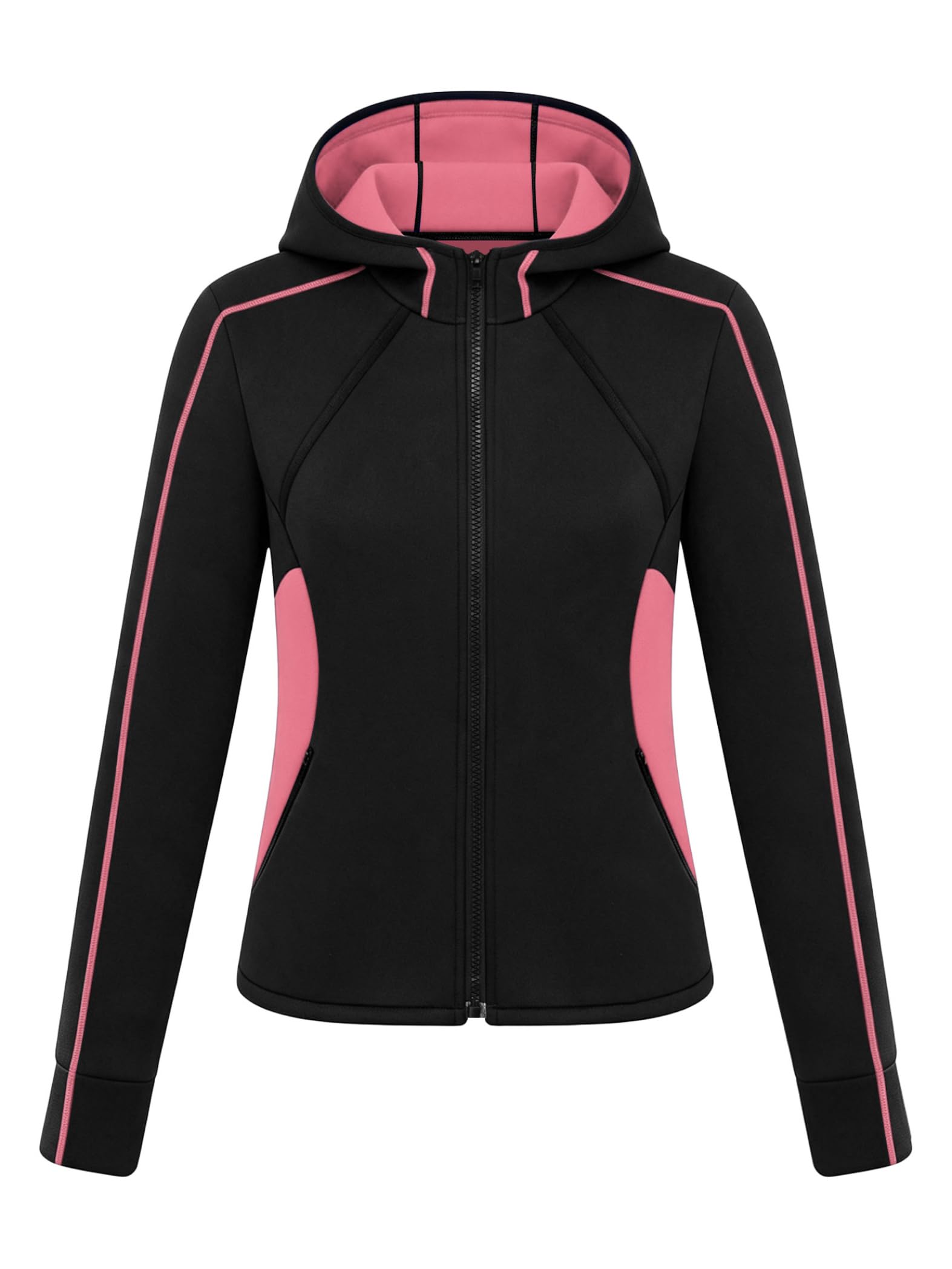 Damen Neoprenanzug Jacke Kapuze Tauchjacke Thermo Neoprenanzug Top Sportjacke