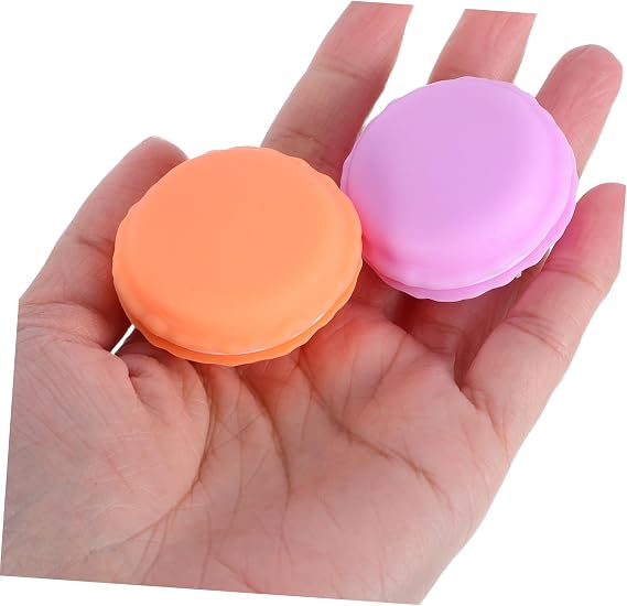 30pcs Mini Macaron Jewelry Box Travel Earring Storage Small Trinket Box Candy Shaped Jewelry Organizer Macaron Containers for Charms