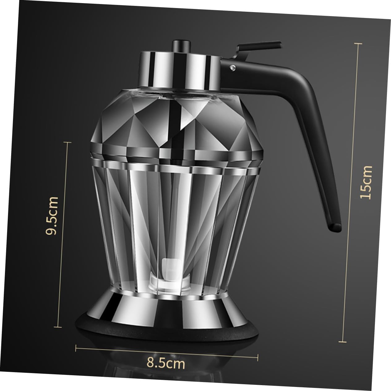 Alipis Manual Press Oil Bottle Oil Dispenser Sprayer Leakproof Glass Sauce Bottle