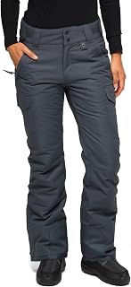 Arctix Women's Insulated Cargo Snow Pants - Waterproof ThermaLock, 85g ThermaTech Warmth for Skiing & Snowboarding, Multi-Inseam Fit