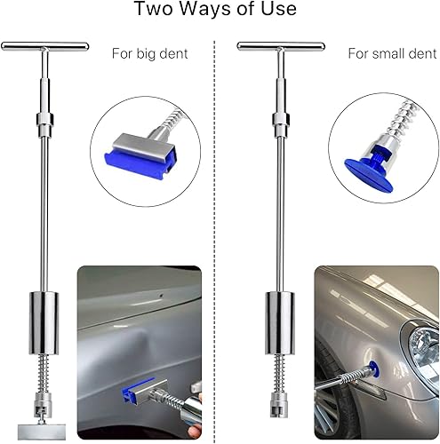 Miniatura 3 de ZEUSFIRE 97PCS Dent Puller Kit, Paintless Dent Repair Kit with Golden Lifter, Slide Hammer T-bar Dent Puller, Bridge Puller, Suction Cup and Glue