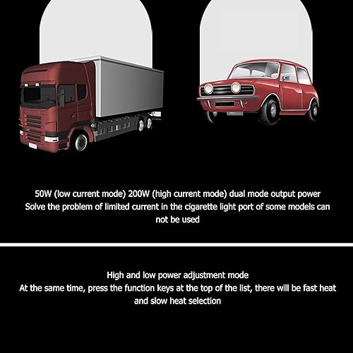 Miniatura 7 de Sorandy Caldera de coche de 44.0 fl oz con encendedor de cigarrillos, hervidor eléctrico portátil, acero inoxidable, exterior antiquemaduras, 12-24