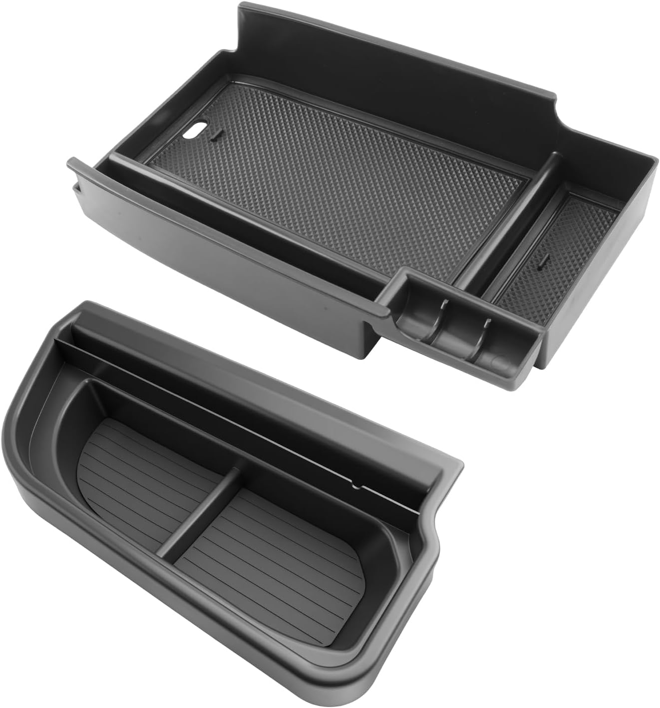 SKTU 2PCS for 2025 Ford Bronco Sport Center Console Organizer for 2025+ Ford Bronco Sport Dashboard Organizer 2025 Bronco Sport Console Tray Ford Bronco Sport 2025 Accessories 2025 Bronco Sport Tray