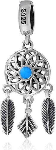 Plata de ley 925encanto Dream cather Encanto Wing encanto flor encanto para pandora pulsera