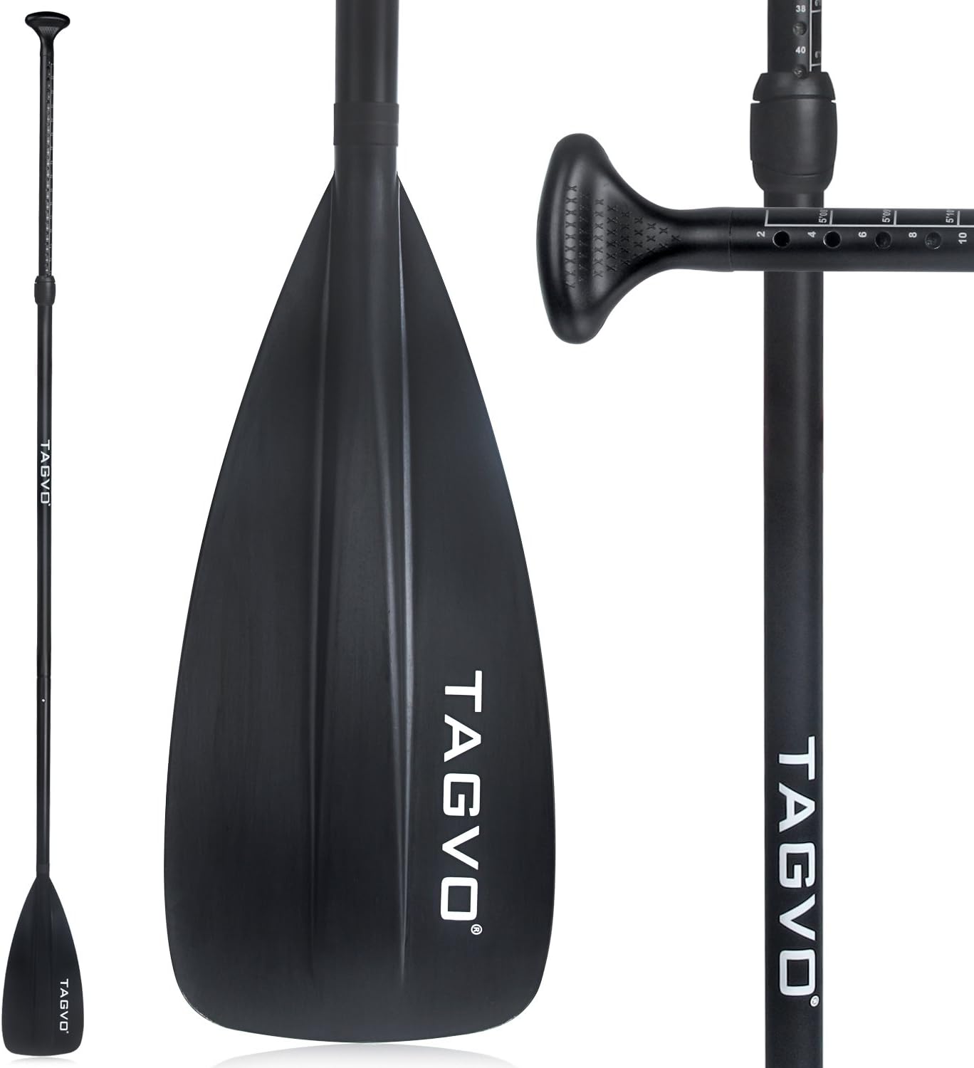 TAGVO SUP Paddle 3Piece Adjustable with Storage Bag for