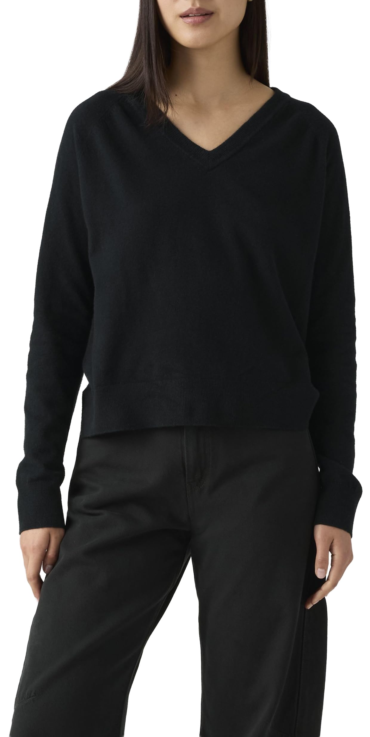 Levi's Tara Supersoft V-Neck Pullover Anthracite, Anthracite Night, L