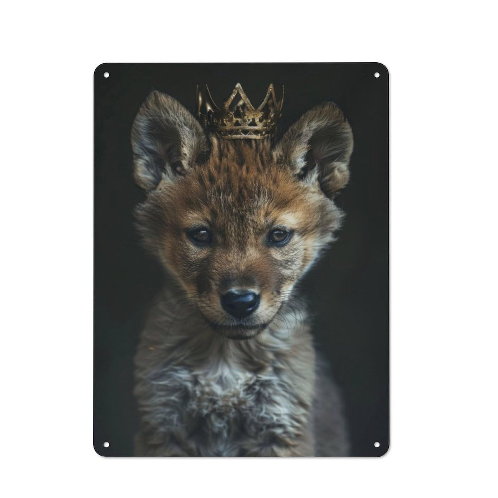 Junmoney Little King Tin Wall Plaque 40X30cm With For Garage Or Workshop, For An Autumn Wall Display In Garage And Workshop