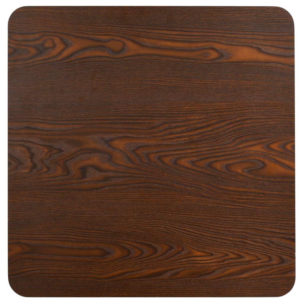 vidaXL Bistrotisch für 2 Personen Bartisch Bartresen Stehtisch Tresentisch Esstisch Tisch Küchentisch Partytisch Dunkelbraun 50x50cm MDF