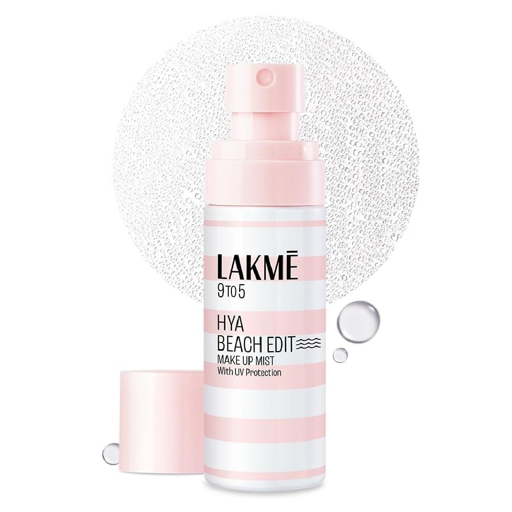 Lakme Hya Beach Edit Makeup Mist with UV Protection, Infused with Hyaluronic Acid & Vitamin E, For Radiant Look & Long-Lasting Makeup, Perfect for Summer, 50 ml-picture-16