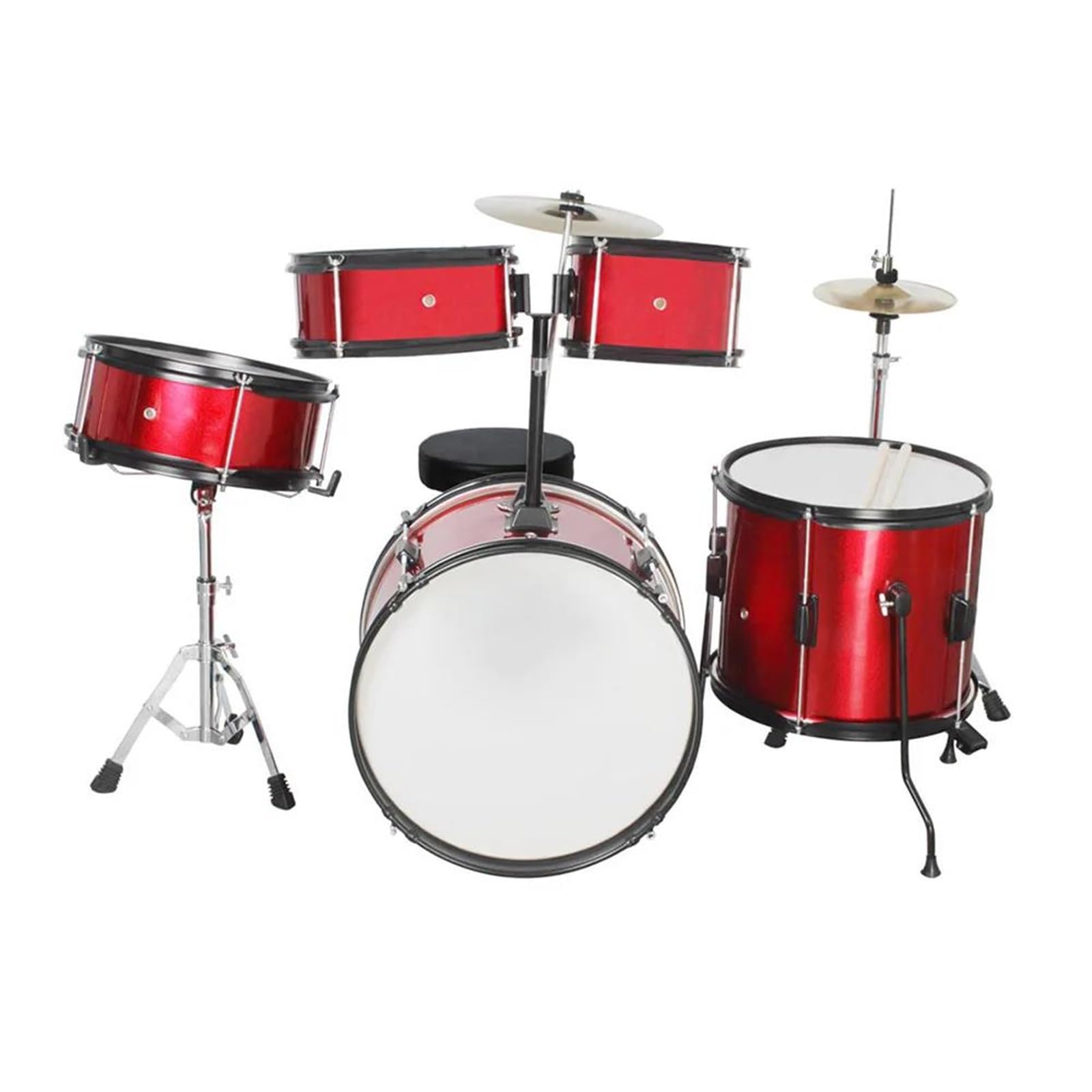 Ensemble De Batterie 8/10/12/14/16 Pouces Cymbales En Laiton Accessoires De Percussion Charleston Pièces D'instruments De Musique(14 Inch)