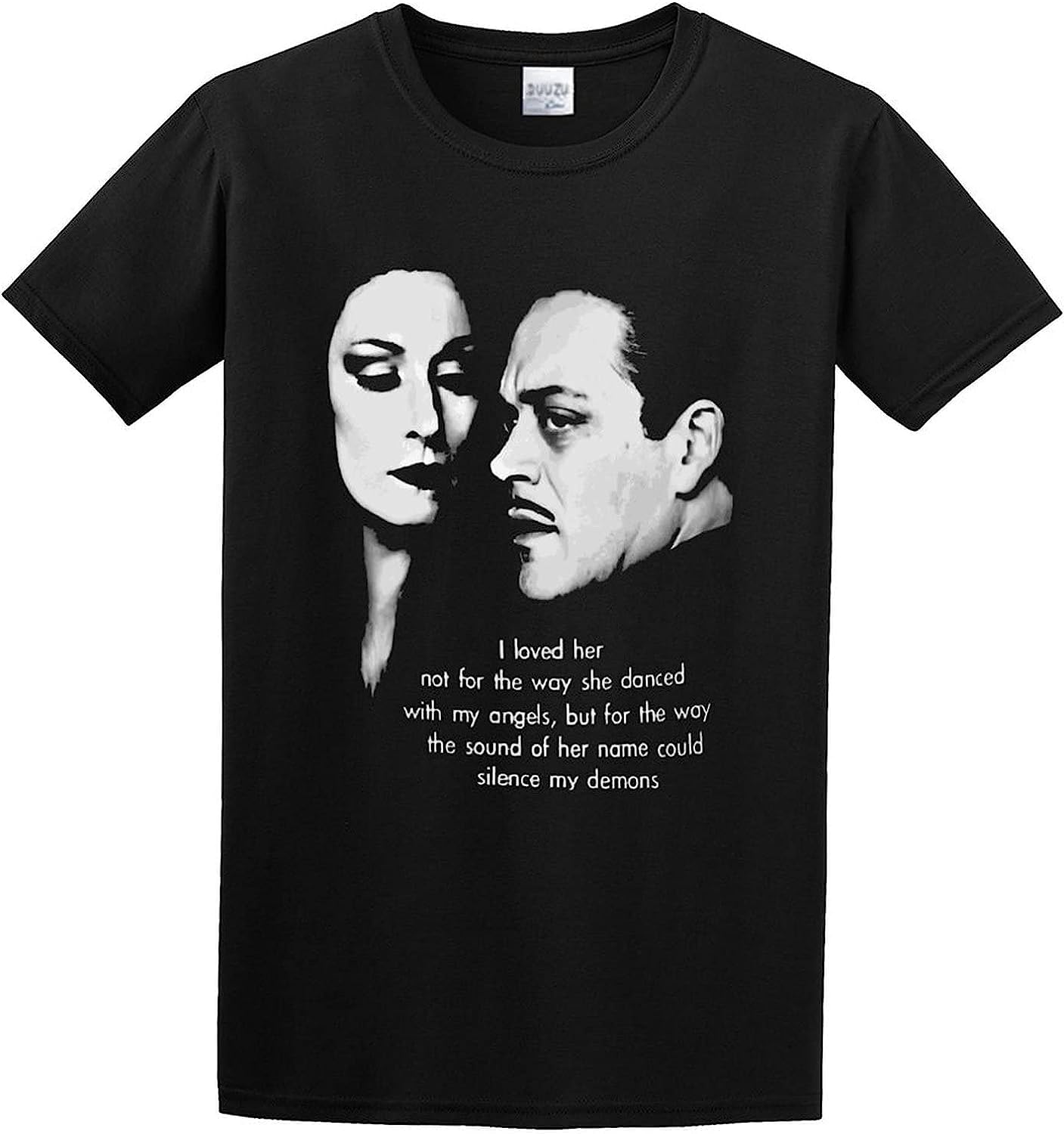 Lipengh59 Men's Color 1 Morticia Addams And Gomez T-Shirt Print Tees Short Sleeve O Neck (3X-Large)