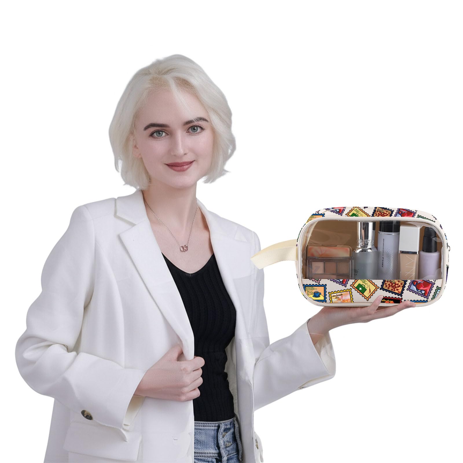 MEIKIUP Manacled Book Gift Dramione Fanfiction Book Club Makeup Bag Malfoy Fandom Gift for Trendy Novel Lover Cosmetic Bag Clear (Manacled Book Clear Bag-UK) - Image 4