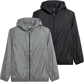 Kit 2 Jaqueta Corta Vento Impermeável Masculino Leve e Confortável Estilo Casual Liso