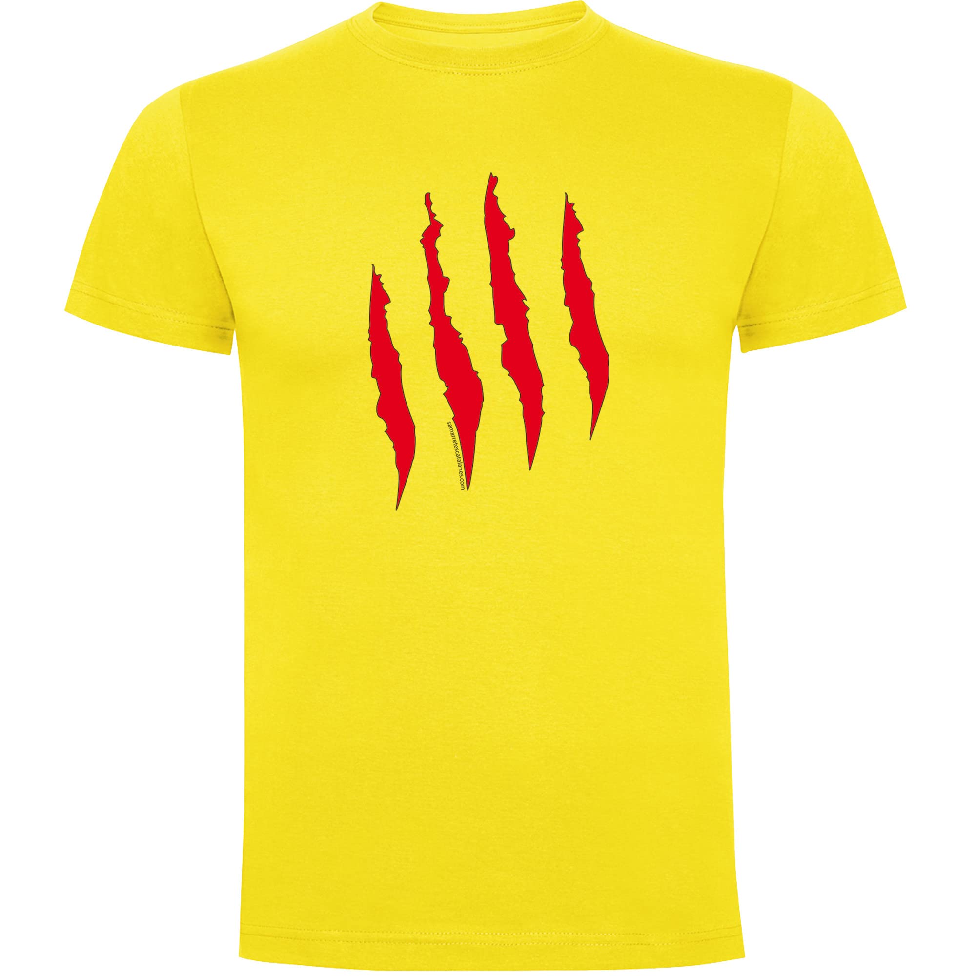 Camiseta Catalunya Urpada Catalana Manga Corta Hombre - S, Amarillo