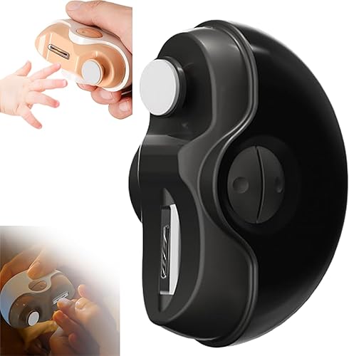 Cortaúñas eléctrico, kit de lima de uñas eléctrico inalámbrico recargable por USB 2 en 1, cortaúñas automático, 2 velocidades, juego profesional de