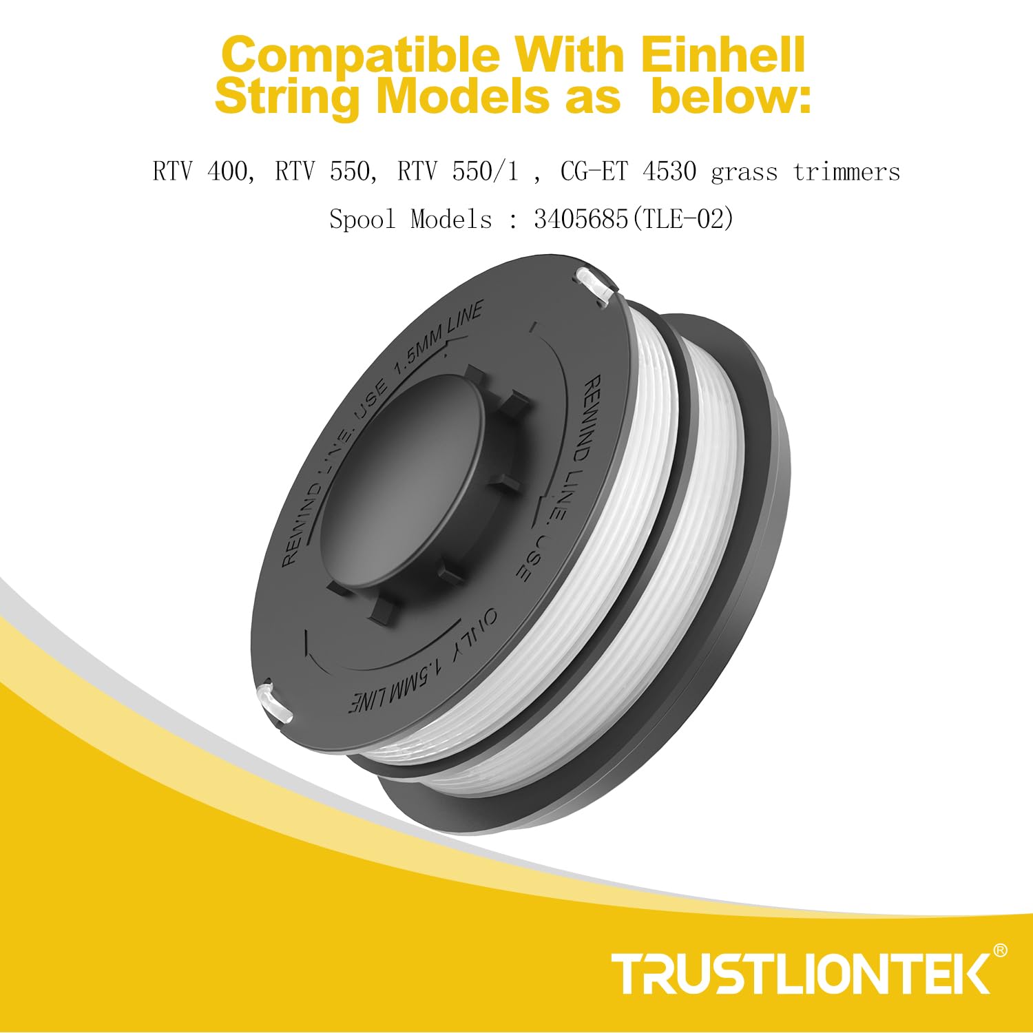 Szpula żyłkowa, 4 sztuki 3405685 szpula zapasowa, do zestawu EINHELL GC-ET 4530