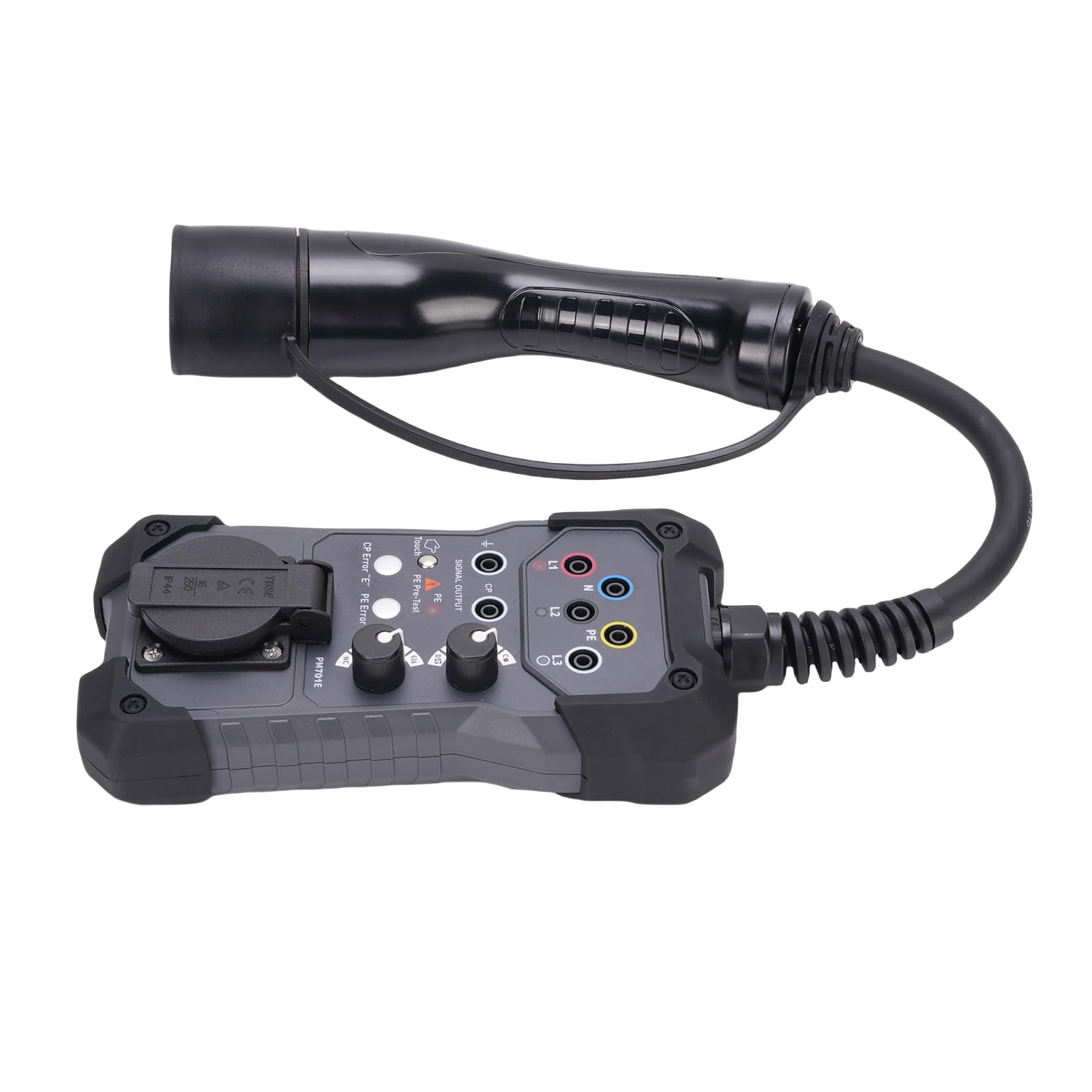 Adaptateur de testeur EVSE, testeur de Tension, Kit de Test de Station de Charge EV, Prise Universelle de 4mm, indicateur LED, commutateurs rotatifs