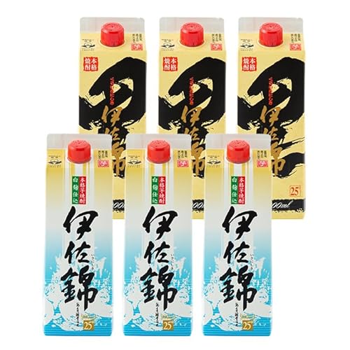 平酒店 毎日楽しみ!白伊佐錦・黒伊佐錦[紙パック]セット(900ml×各3本・計6本)