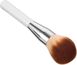 Soft Fluffy Loose Powder Brush and Foundation Blush Brush for Women with Artificial Fiber Bristles and Wooden Handle for Setting and Blending Graduation Gifts