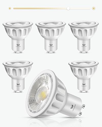 Miniatura 9 de Bombillas LED GU10 regulables, luz diurna de 5000 K, bombilla MR16 GU10 de repuesto para iluminación de riel empotrada, bombillas LED de 5 W 500