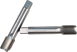 HUAZHICHUN M19Ã—1.0 Metric Hand Tap,Thread Tap Pitch Straight Flutes HSS Right Hand Tap (2pcs)
