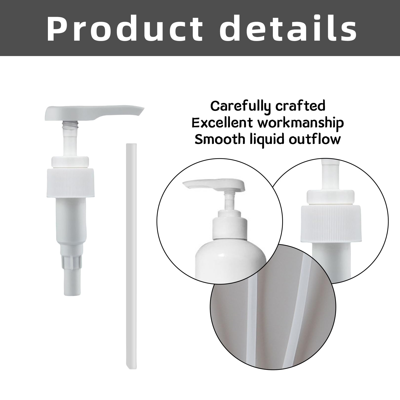 Produktbild von 2 Stück Dosierpumpe 1L – Siru
U Pump Mit Schlauch, Wiederverwendbar, Für Best Body, Monin & Shampoo-Flaschen